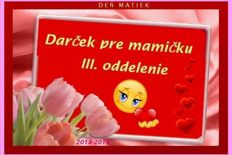 ŠKD / Darček pre mamičku